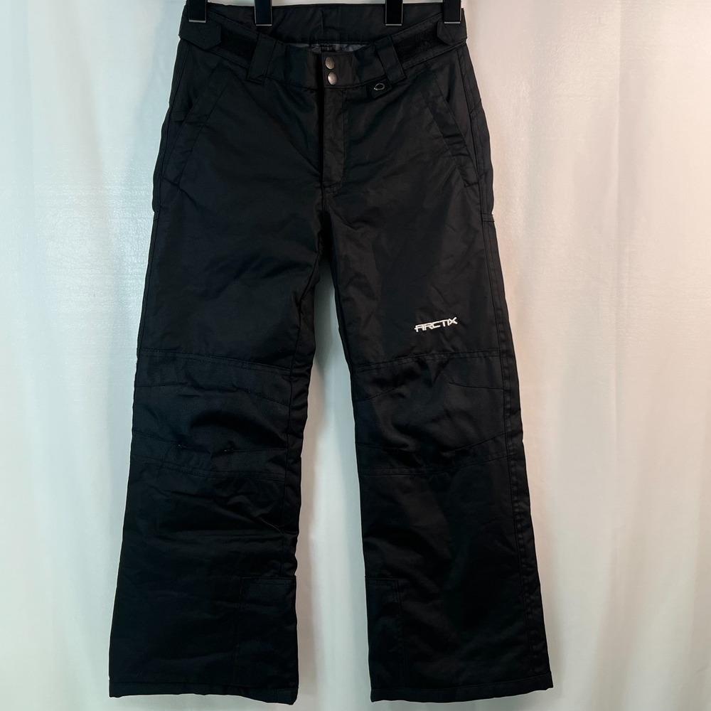 Arctix Snow Pants Youth‎ Medium Black Reinforced Knees Seat Insulated Outdoor